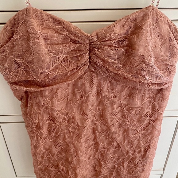 Mauve pink lace top - Picture 3 of 4